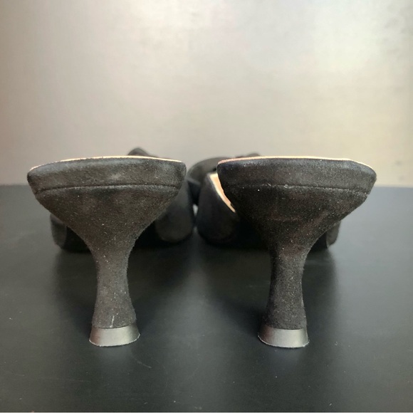 Elegant Black Bow Sandals - Picture 7 of 12